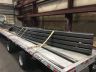 14" x 6" x 3/8" rectangular tubes rolled the hardway to a 46' radius to create a reverse curve.